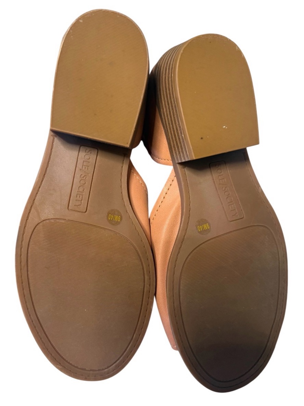 Sole Society Blush-Tan D'Orsay Open-Toe Flats - Picture 5 of 16